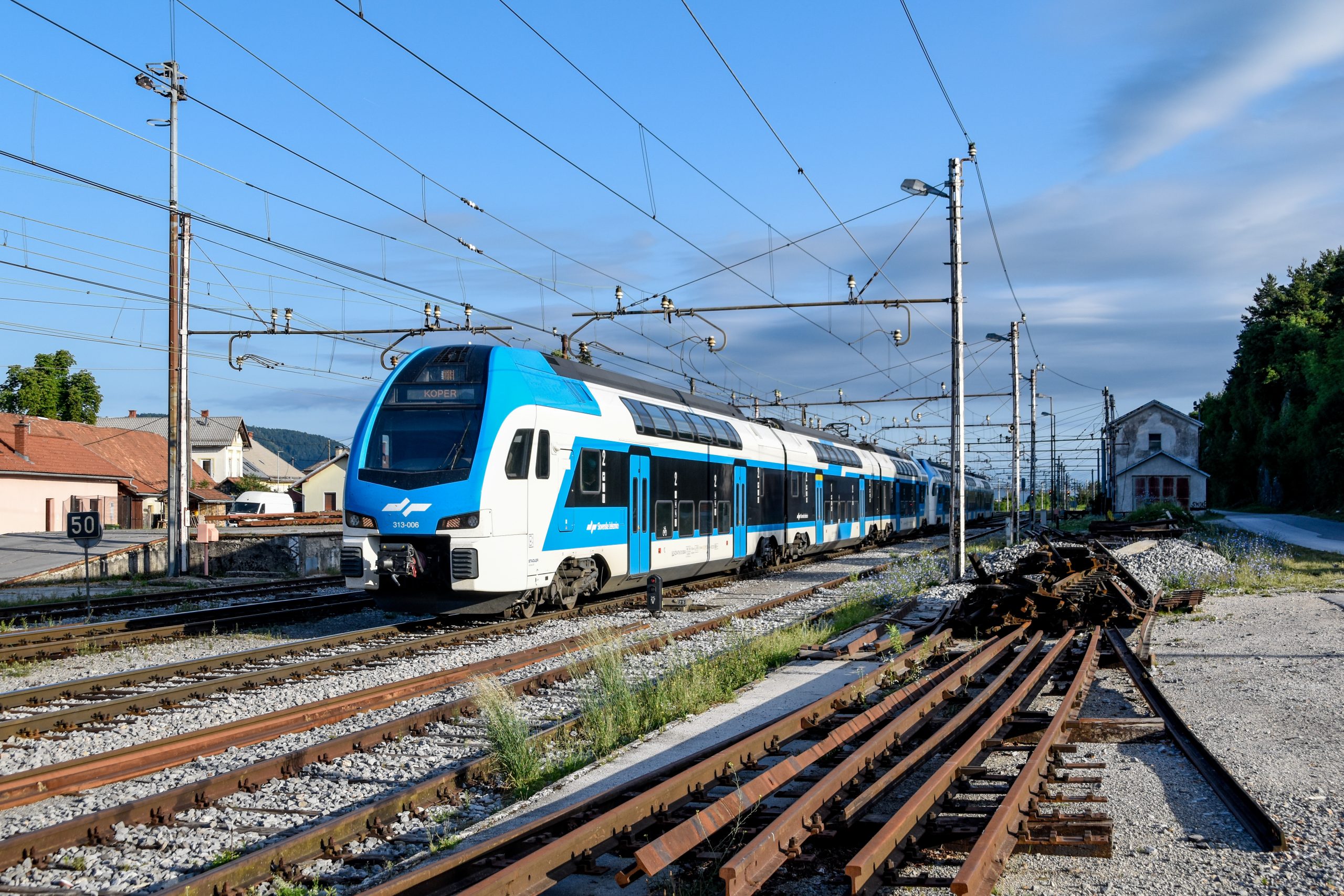 Two SŽ 313 units in Rakek, 02.07.2025